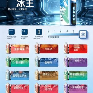 ELFBAR一代冰神ICE KING 30000口 香港正品王嘉爾同款霧化煙