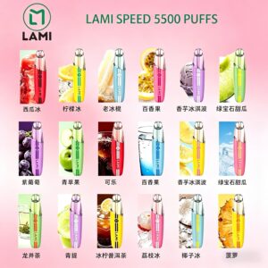 LAMI 徠米 SPEED 5500 Puffs 一次性霧化棒｜多款鮮果口味 正貨現貨