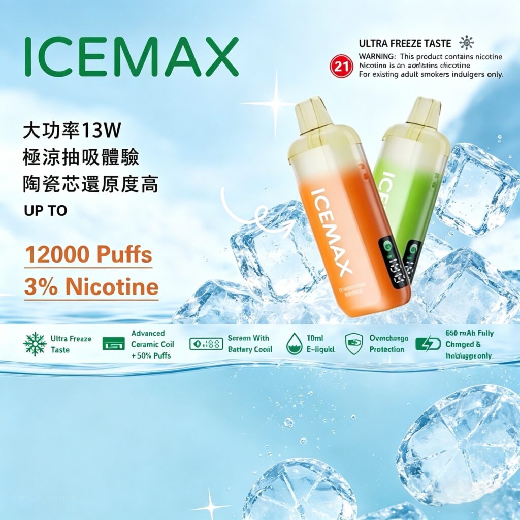 ICEMAX冰爆12000｜香港詳細評測、全口味、規格同正品價錢