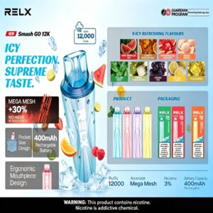 RELX SMASH GO 12000口 極涼版｜悅刻正品 冰涼薄荷 大容量