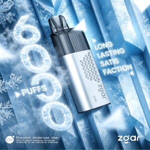 ZGAR Retro 6000一次性电子烟，6000口超大容量，10ml烟油+600mAh可充电，陶瓷芯防漏