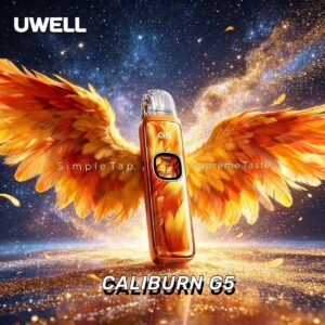 UWELL CALIBURN G5 全彩屏可调功率磁吸雾化杆 高颜值流沙渐变机身 Type‑C快充便携套装