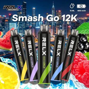 RELX 黑条GO 12K大容量一次性雾化 12000口便携口袋款 Mega Mesh升级网芯一次性电子烟