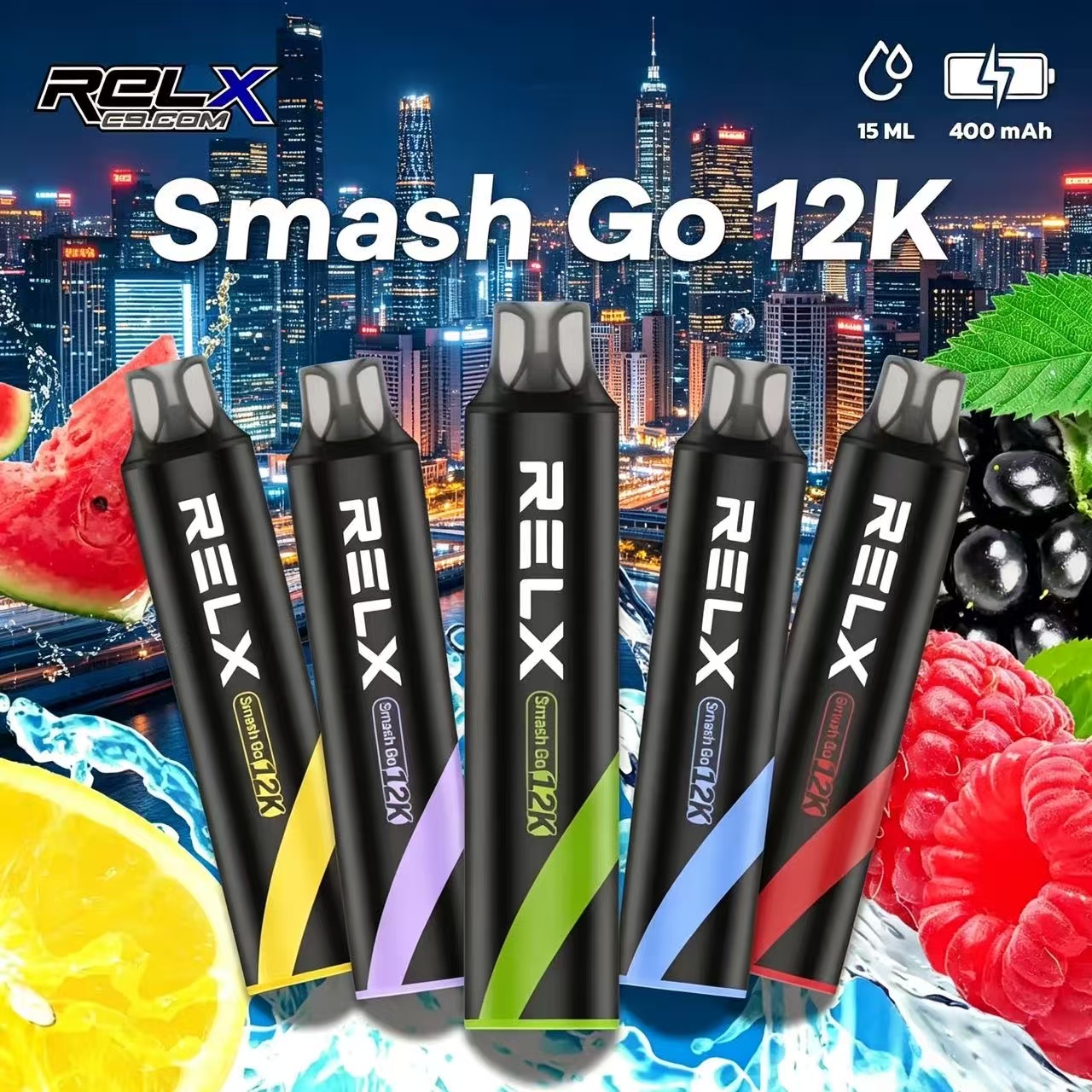 RELX 黑条 12K大容量一次性雾化 12000口便携口袋款 Mega Mesh升级网芯顺滑口感一次性vape 1 RELX 黑条GO 12K大容量一次性雾化 12000口便携口袋款 Mega Mesh升级网芯一次性电子烟