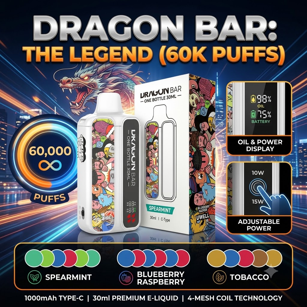 正品 Dragon Bar 龍吧阿童木30ml超大容量 60000口一次性電子菸 多口味現貨免運 1 正品 Dragon Bar 龍吧阿童木 60000口一次性電子菸 多口味現貨免運 | 零度霧化海外直郵